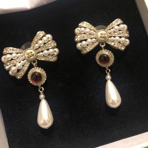 Chanel 2020 ribbon earrings